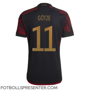 Tyskland Mario Gotze #11 Borta Matchtröja VM 2022 Kortärmad